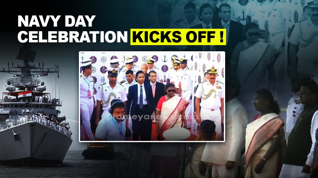 Indian Navy Day Celebration at Blue Flag Beach Puri: President Droupadi Murmu pays homage to Captain Mahendra Nath Mulla, salutes his valour during 1971 War 