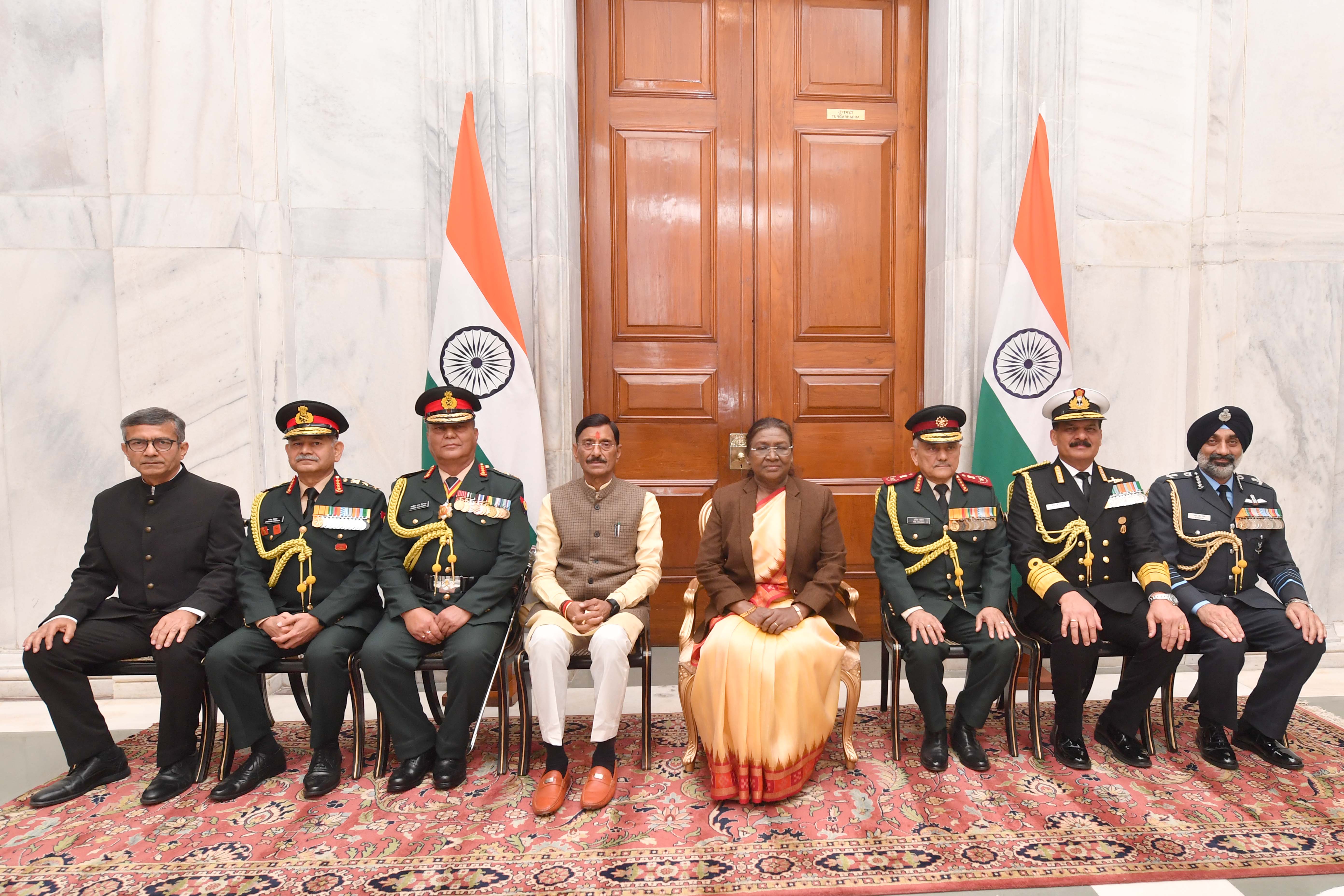President of India confers the Honorary Rank of General of the Indian Army on General Ashok Raj Sigdel