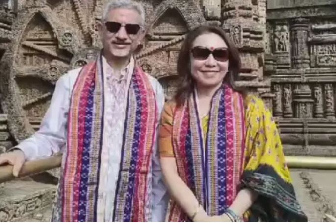 MEA Jaishankar visits Konark Sun Temple with family
