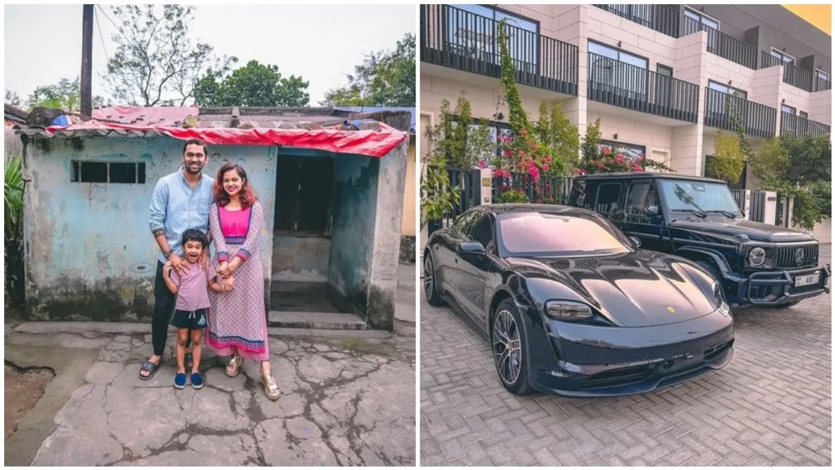 X post of an Odia boy in Dubai sets internet on fire: Porsche Taycan, G Wagon Brabus with palatial mansion fly youth in dreams! 