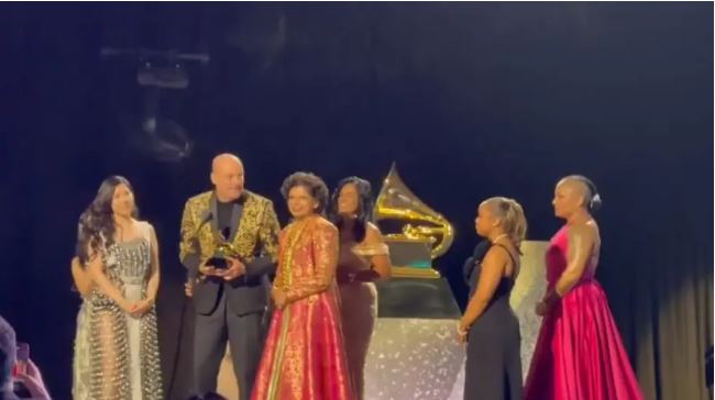 Indian-American musician Chandrika K Tandon wins Grammy Award in LA
