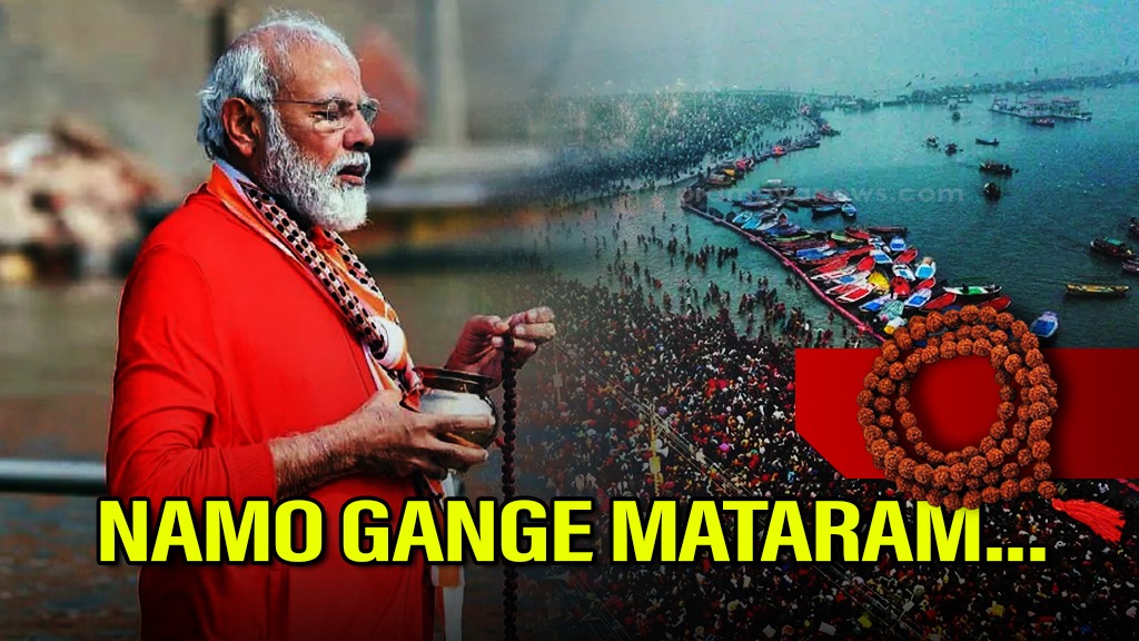 Watch: PM Modi offers prayer to Ganga Mata, counts 108-bead Rudrakhya at Triveni Sangam to appease Lord Shiva