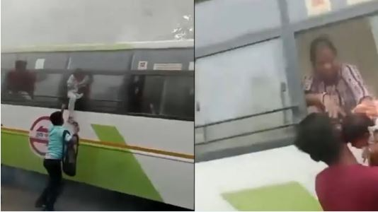 MoBus catches fire in Cuttack, passengers rescued through windows