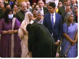 Newly sworn-in CJI bows down to mother: Seeks blessings before assuming office
