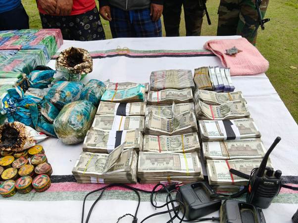 Drugs and cash of around Rs. 55.52 crore seized in Manipur, 5 held