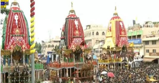 Rath Yatra: Finally 3 chariots in Puri reach at Shree Gundicha Temple