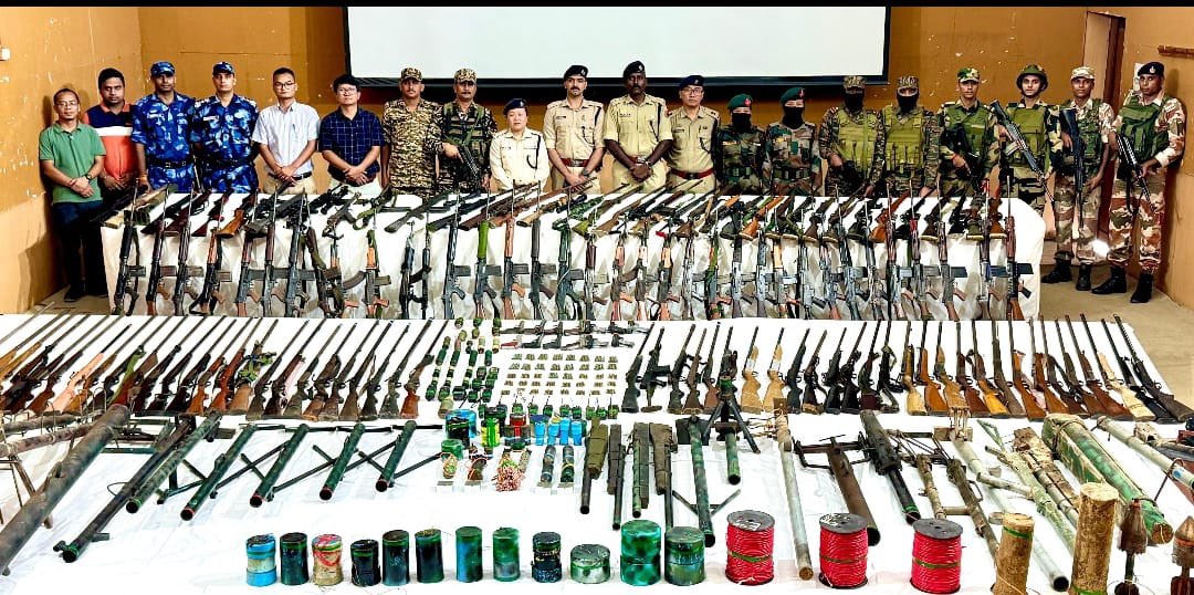 Massive haul of illegal arms recovered in Manipur