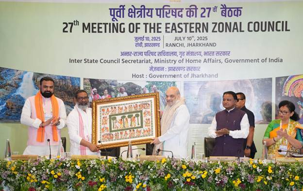Amit Shah chairs 27th meeting of the Eastern Zonal Council in Jharkhand