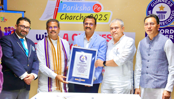 PM Modi’s Pariksha Pe Charcha 2025 conferred with Guinness World Record