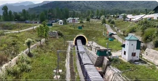 First Freight Train Reaches Kashmir Valley