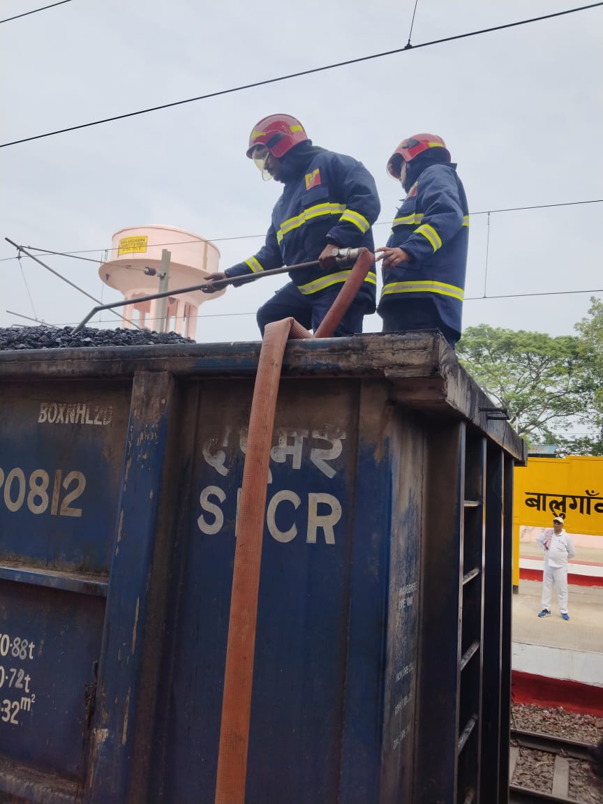 Coal-laden goods train catches fire after crossing Khallikote Station