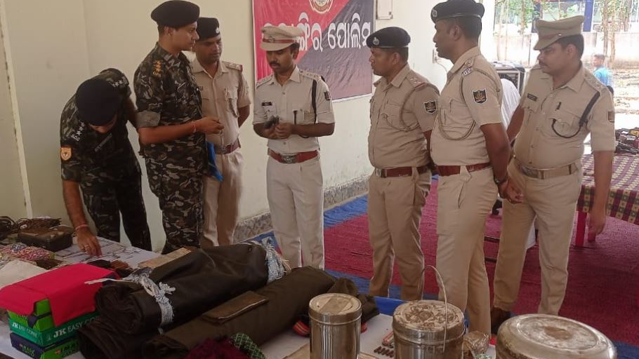 Maoist camp busted in Balangir, huge cache of explosives and propaganda materials seized