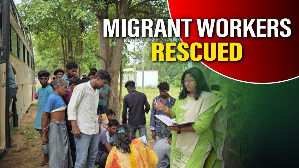116 Migrants Rescued from Overloaded Bus in Odisha