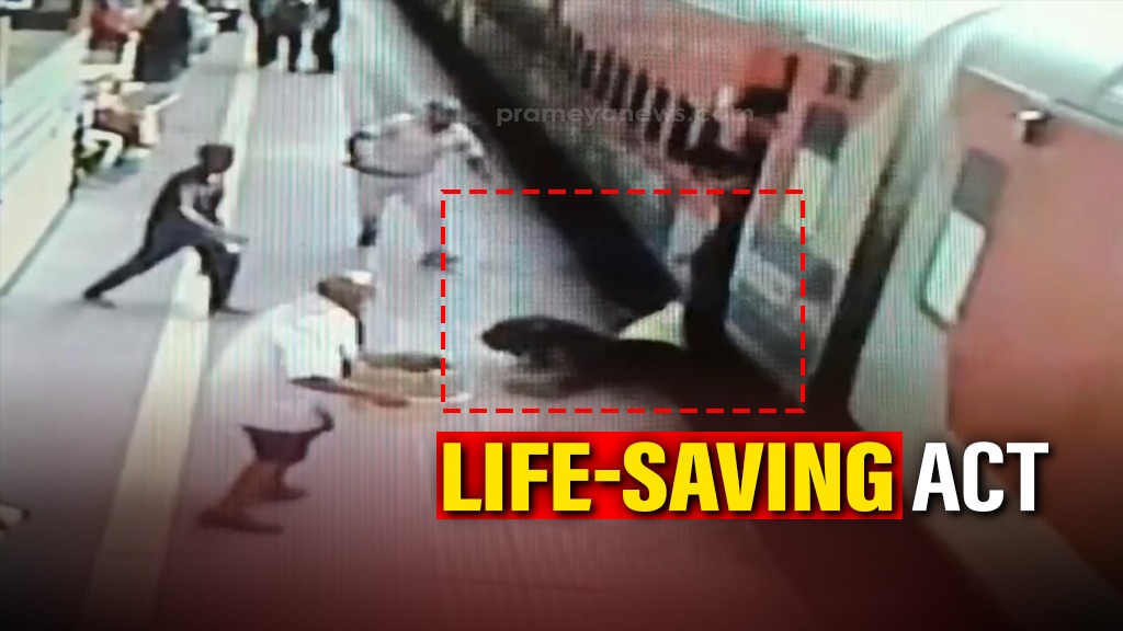 Hero Cop Saves Man Seconds Before Train Tragedy in Odisha