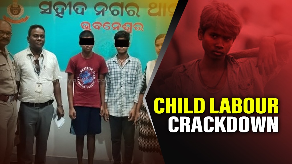 Bhubaneswar Child Labour Rescue: 3 Minors Freed in Joint Raid