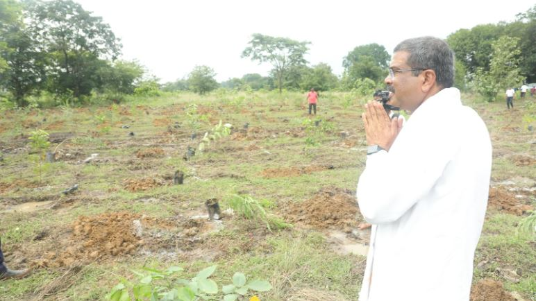 Union Minister Dharmendra Pradhan launches “Ek Ped Maa Ke Naam 2.0” campaign in Talcher