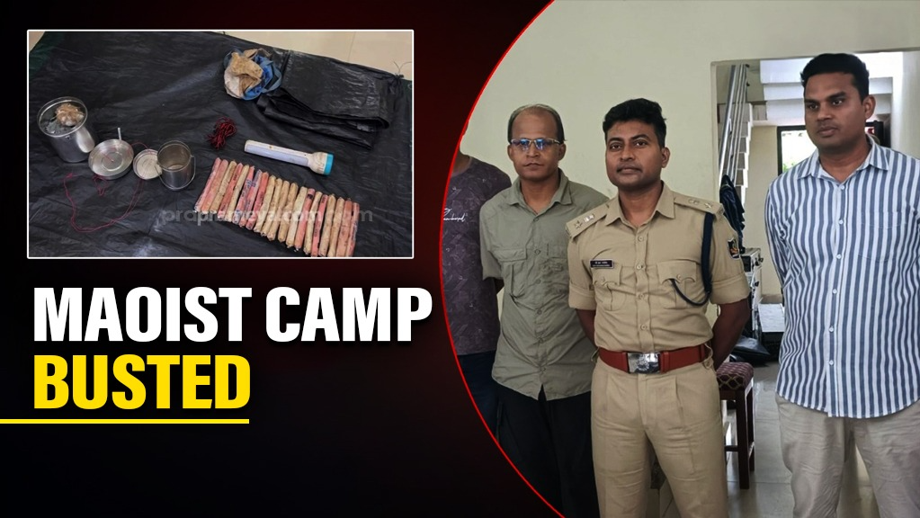Maoist camp busted in Nuapada district, Explosives seized