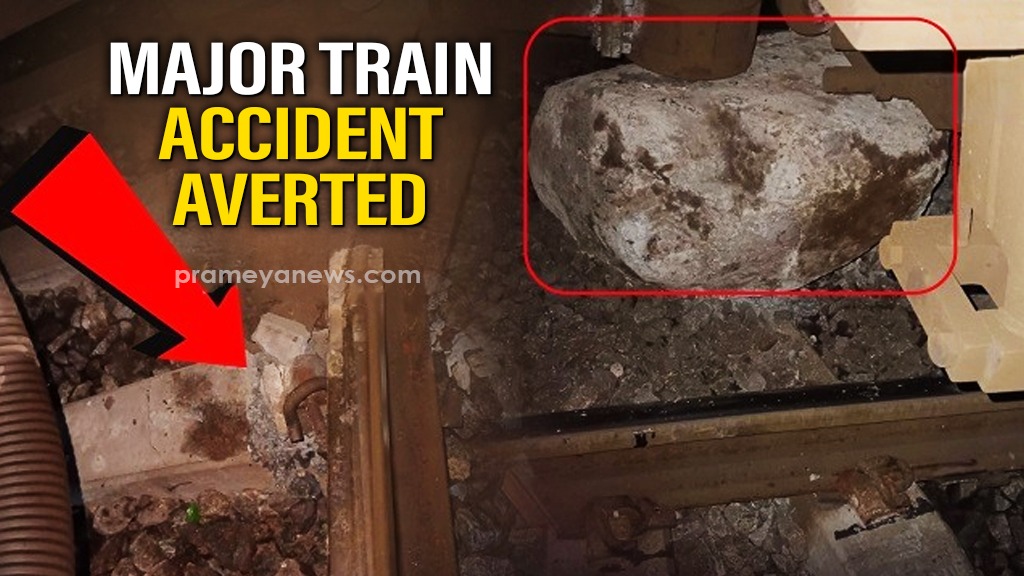 Train services disrupted after rock falls on track near Rayagada; Major accident averted