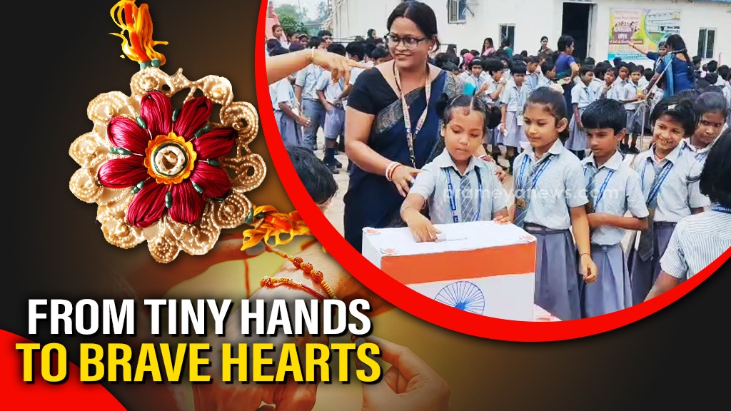 Dhamra schoolgirls send rakhis to soldiers with love and prayers for protection