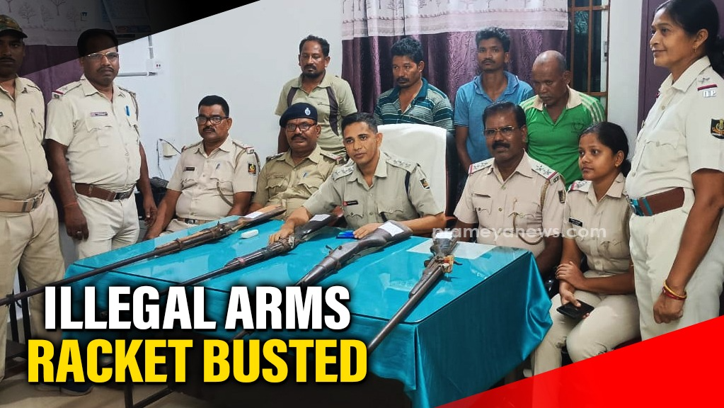 Four arrested, country-made guns seized in Palalahada police crackdown