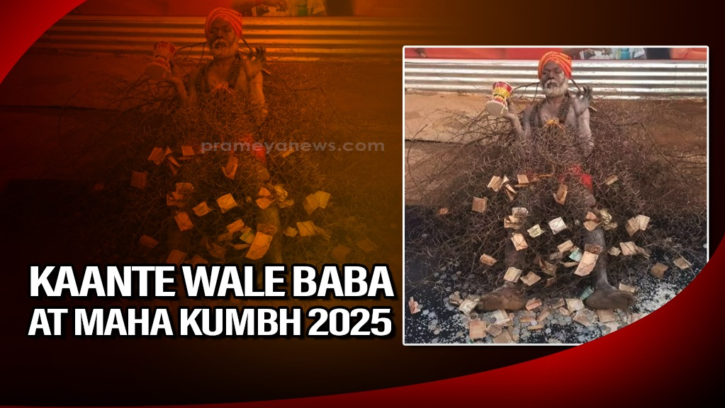 Maha Kumbh 2025: Kaante Wale Baba Lying on Thorns