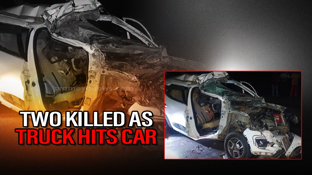 Two killed after truck hits car near Gangapada on Bhubaneswar outskirts