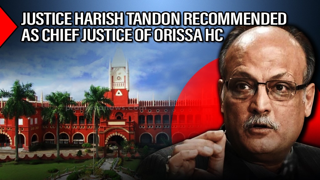 SC Collegium recommends Justice Harish Tandon as next Chief Justice of Orissa HC
