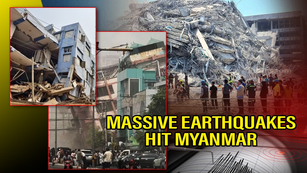 Myanmar Earthquake 7.7 & 6.4 Magnitude: Tremors Shake India & Thailand