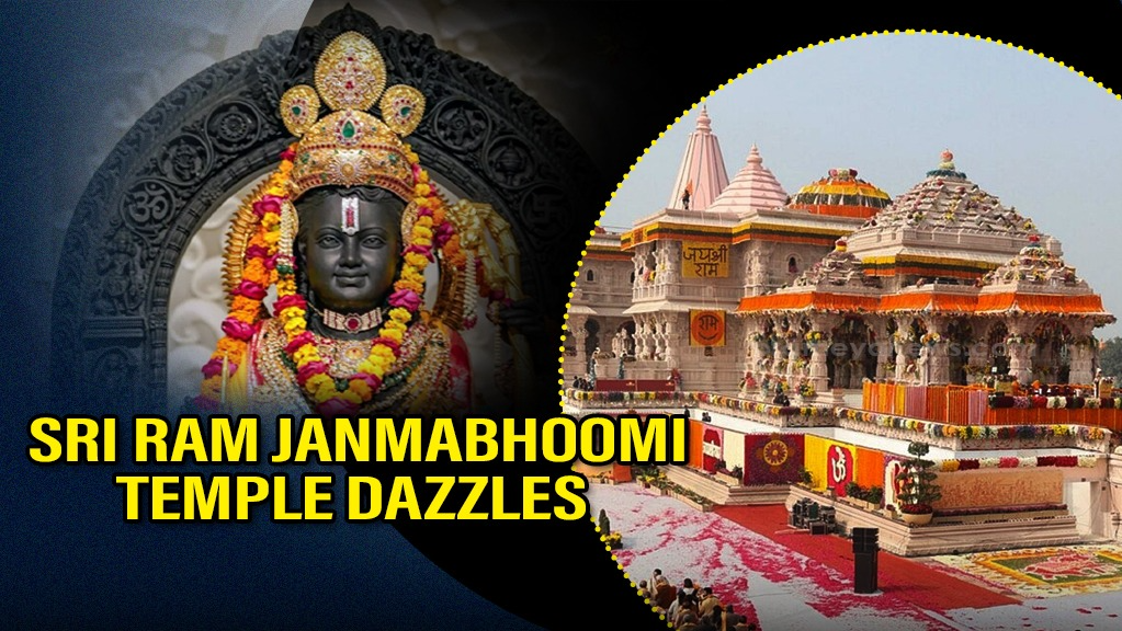 Shri Ram Janmabhoomi Temple Illuminated for Ram Navami
