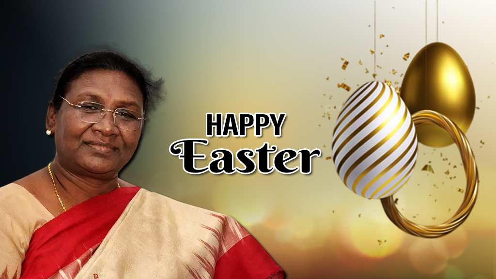 President greets people on celebrating Easter