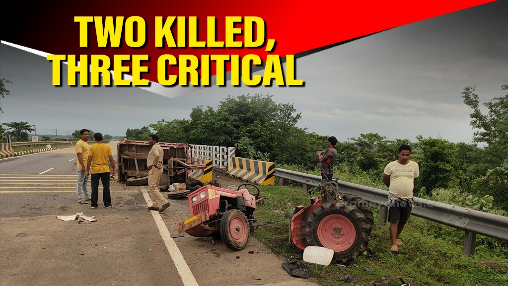 Two killed, three critical as speeding truck rams into tractor in Odisha's Mayurbhanj