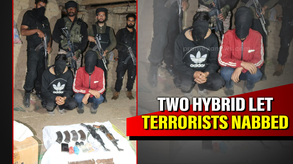 2 Hybrid LeT Terrorists Caught in J&K Shopian with Arms