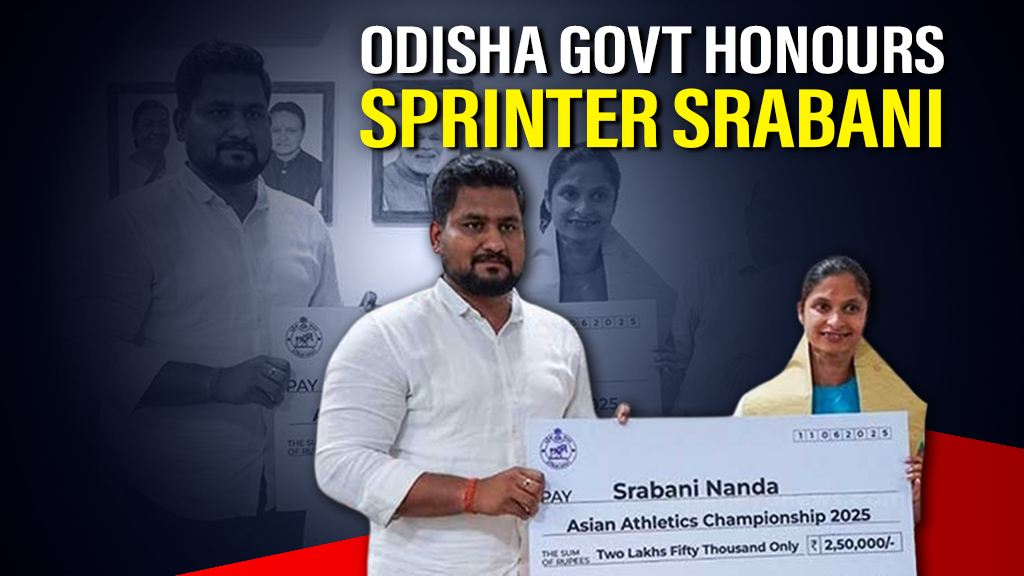Odisha honours Sprinter Srabani Nanda for Silver Medal win at Asian Athletics Championship 2025