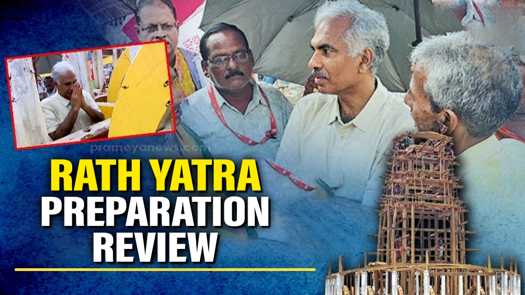 Odisha Chief Secy Manoj Ahuja Inspects Puri Rath Yatra Prep