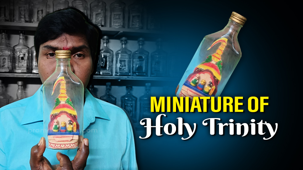 Rath Yatra 2025: Miniature artist Eshwar Rao crafts Holy Trinity inside glass bottle