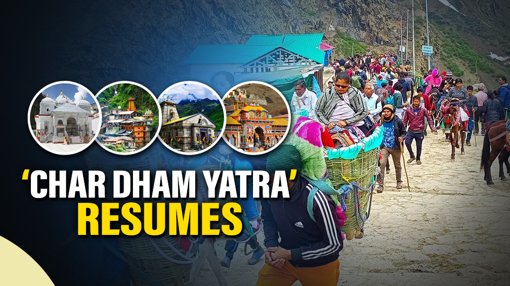 Uttarakhand: ‘Char Dham Yatra’ resumes after 24-hr suspension