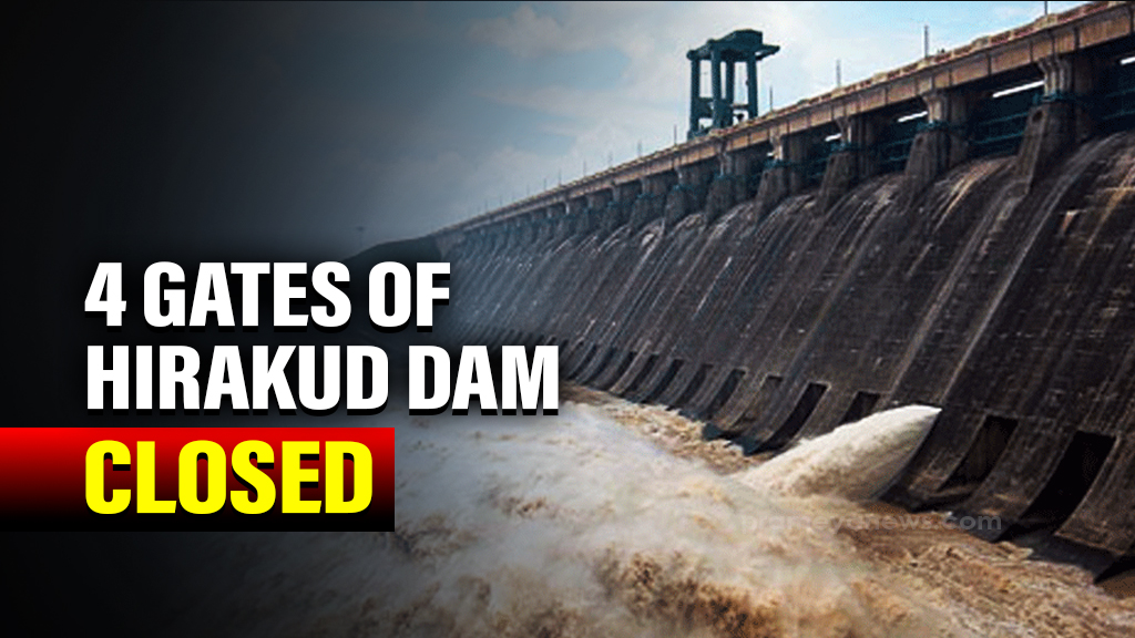Hirakud Dam closes four gates