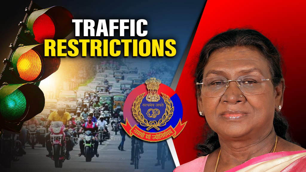 Traffic restrictions for Prez Murmu Odisha visit