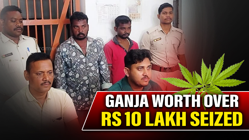 Odisha: Ganja worth over Rs 10 lakh seized in Balangir, two arrested