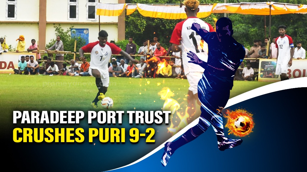 Prakash Nayak scores double hat-trick as Paradeep Port Trust crushes Puri 9-2 in Sahani Cup