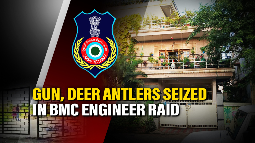 Vigilance Raid BMC Officer: Gun, Gold & Antlers Seized