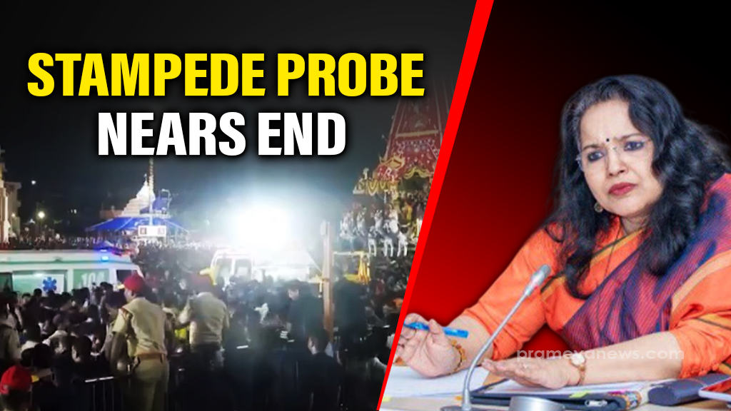 Anu Garg gives Puri stampede report to Odisha CM