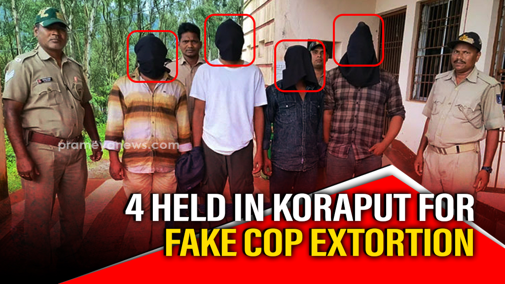 Four arrested in Koraput for impersonating police & extorting truck driver