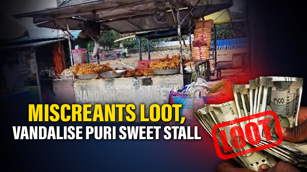 Puri Sweet Stall Looted by Sword-Wielding Miscreants