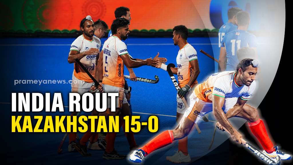 Forwards Unleash Goal Storm in India’s 15-0 Demolition of Kazakhstan